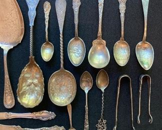 .925 Sterling Silver utensils and serving pieces