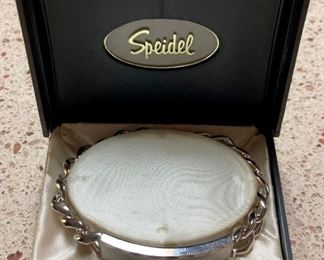 Speidel Rhodium electroplated bracelet