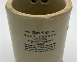 Antique Roto horse salt feeder