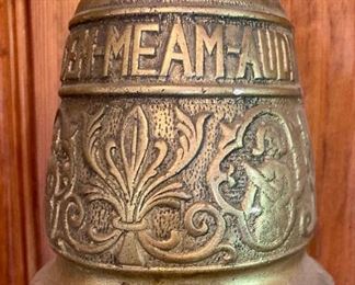 Vintage Catholic monastery brass bell with hanger