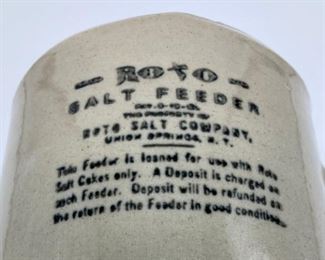 Antique Roto horse salt feeder