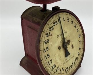 Antique Hanson Bros. 24 lb family scale