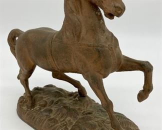 Cast bronze horse statuette