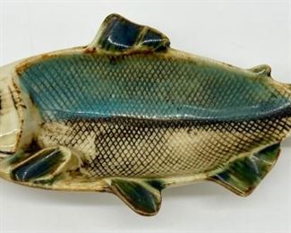 Vintage ceramic fish ashtray