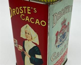Vintage Holland Droste's Cocoa metal cannister 