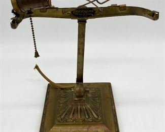 Vintage Emeralite brass lamp