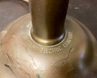 Antique wooden Western Electric Company hand crank wall phone