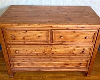 Antique cedar chest of drawers