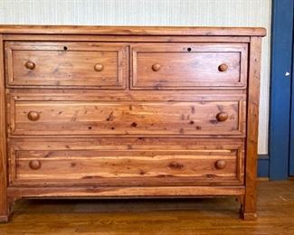 Antique cedar chest of drawers