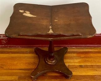 Vintage wooden desktop pulpit