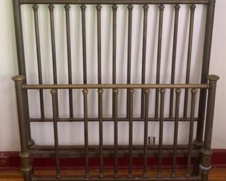 Antique brass headboard & footboard 