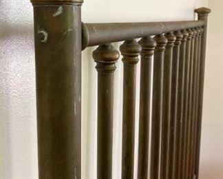 Antique brass headboard & footboard 