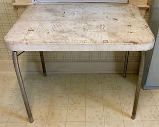 Vintage Cosco folding utility metal table