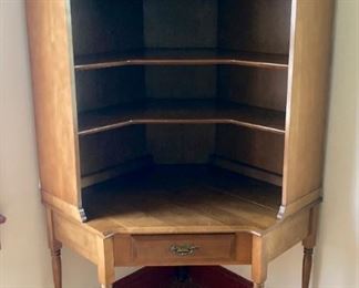 Vintage corner desk and bookcase