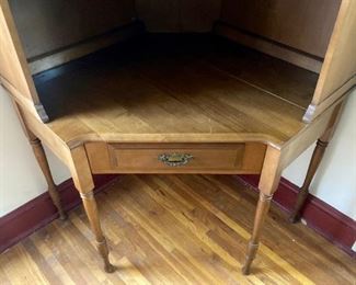 Vintage corner desk and bookcase