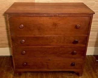 Antique wood chest of drawers made by John Ashton
