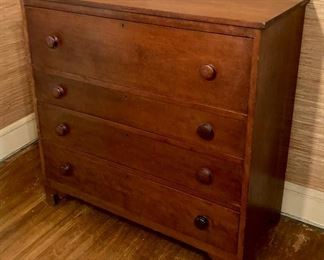 Antique wood chest of drawers made by John Ashton