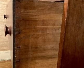 Antique wood chest of drawers made by John Ashton