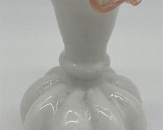 Fenton Rose Crest Melon vase