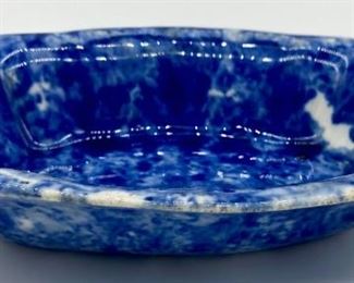 Blue and white pottery bowl