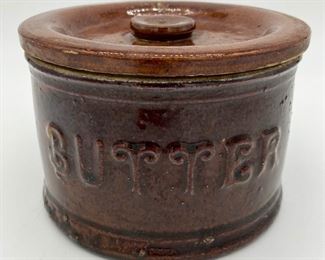 Antique Stoneware butter crock