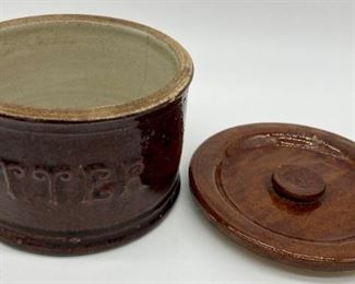 Antique Stoneware butter crock