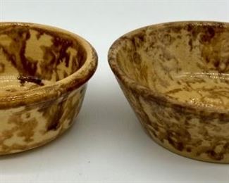 Spongeware bowl and spongeware dish