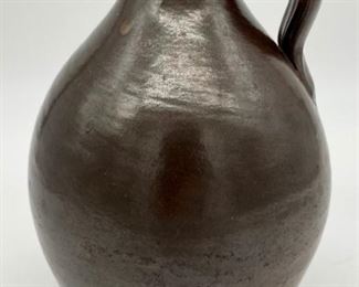 Stoneware metallic jug