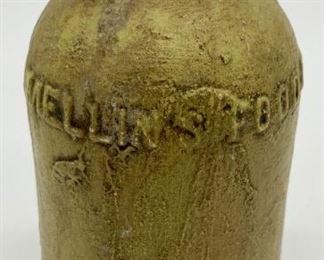 Signed pottery over bottle