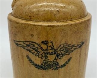 Stoneware eagle jug