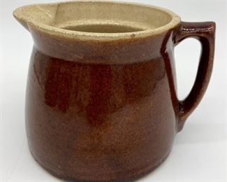 Stoneware syrup decanter