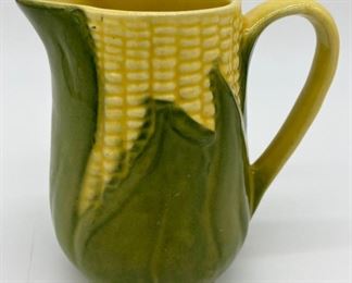 Shawnee pottery creamer in corn design