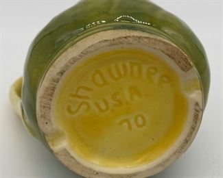 Shawnee pottery creamer in corn design