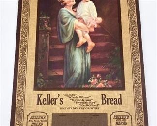 Vintage 1934 Keller's Bread advertising calendar