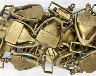Vintage brass door knockers