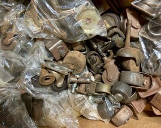 Architectural salvage - antique casters