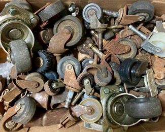 Architectural salvage - antique casters