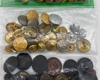 Assorted vintage button sets
