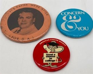 Vintage advertising pins