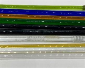 Vintage glass swizzle sticks