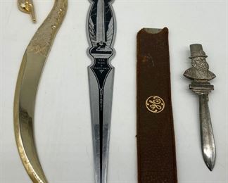 Vintage letter openers