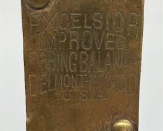 Vintage 25 lb spring balances by Chantillons and Excelsior