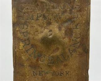 Vintage 25 lb spring balances by Chantillons and Excelsior