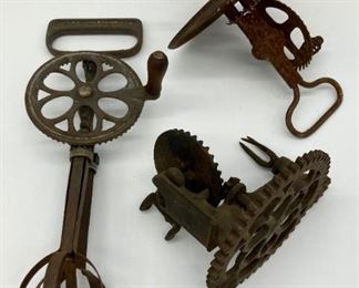 Antique metal egg beaters