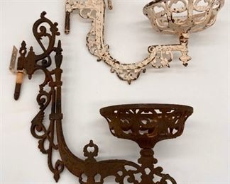 Antique and vintage swing arm lamp parts