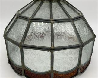 Vintage stained glass shade