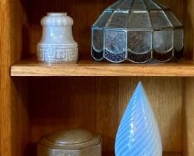 Lamp shade and light globes: stained glass, antique, vintage, and modern.