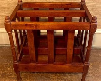 Wooden magazine rack