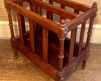 Wooden magazine rack