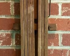 Antique Murray Hill Herman Kornanrens Inc. wooden wall mounted drying rack